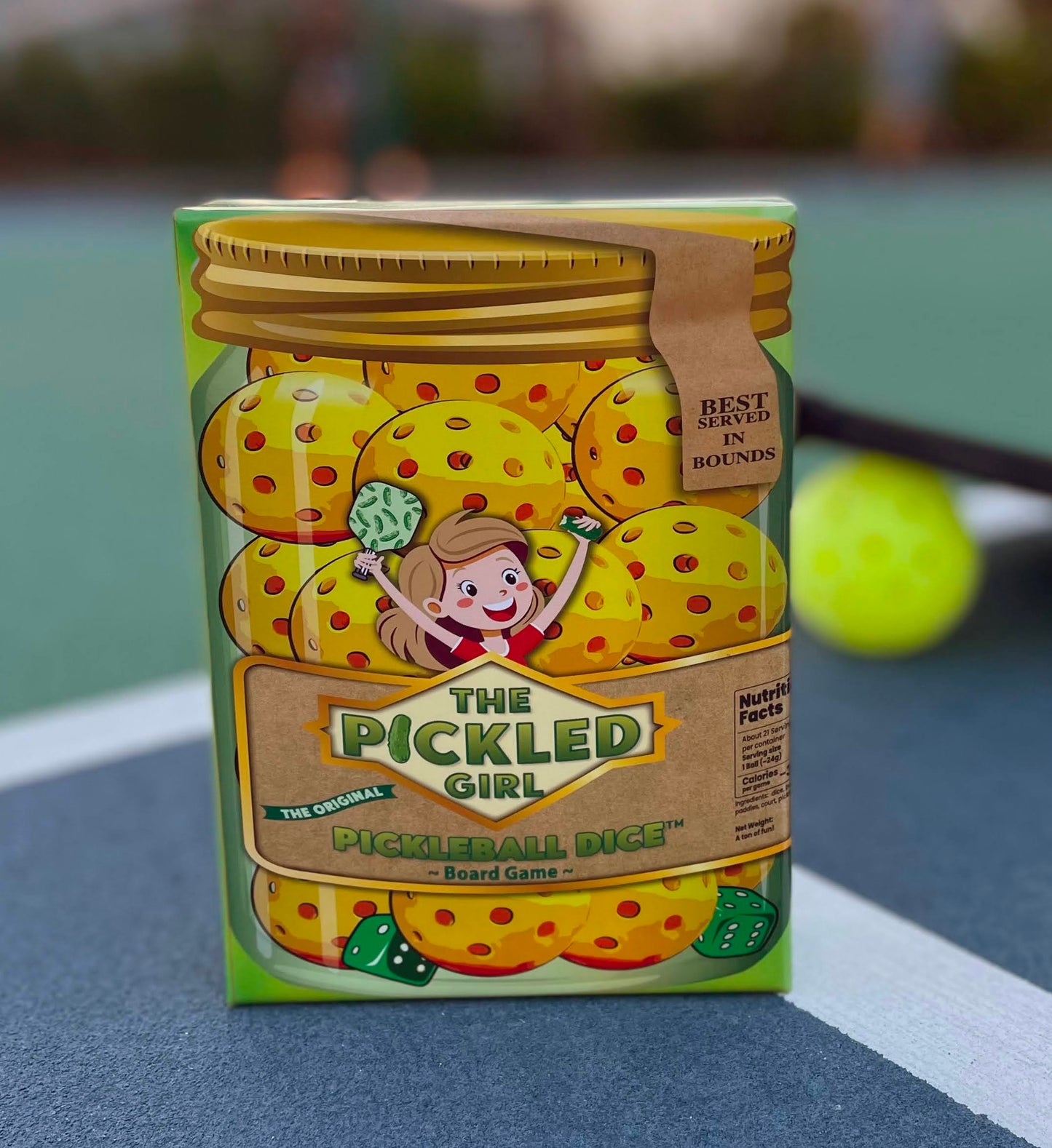 Pickleball Dice Game - Fun Board Game for Family, Parties & Pickleball Fans, Easy-to-Play Dice Set
