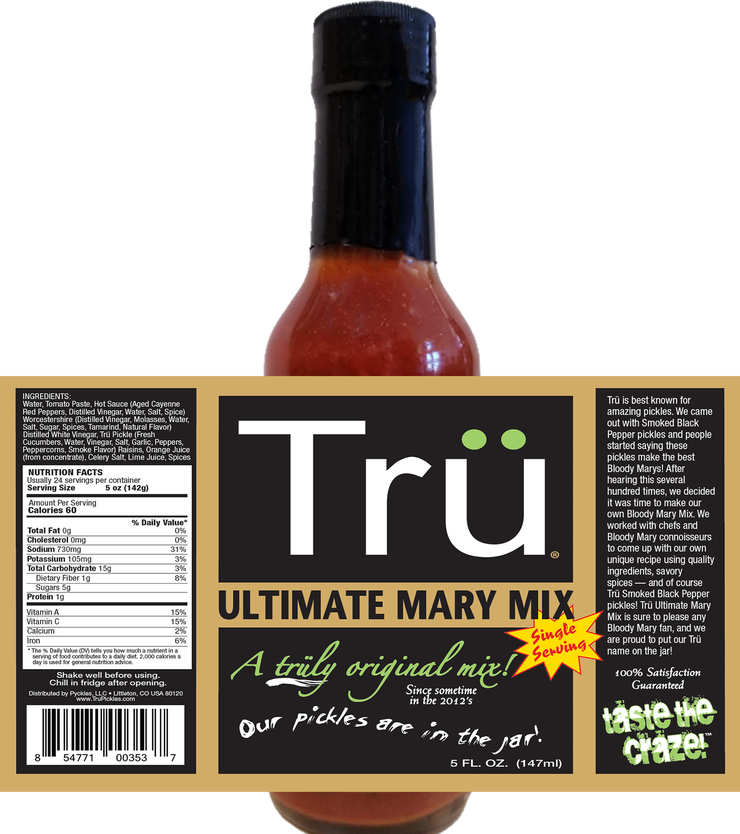Tru Ultimate Mary Mix & More - Single Serve (pack of 12)