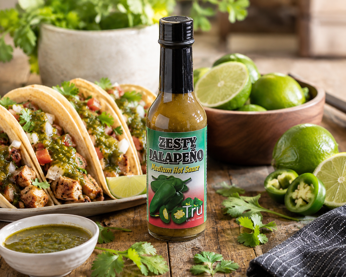 Tru Zesty Jalapeño Medium Hot Sauce