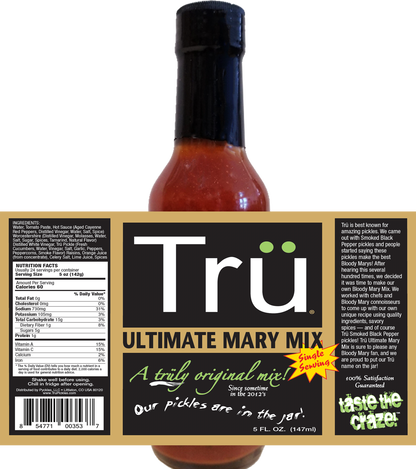 Tru Ultimate Mary Mix & More - 5 OZ Single Serve (pack of 12)